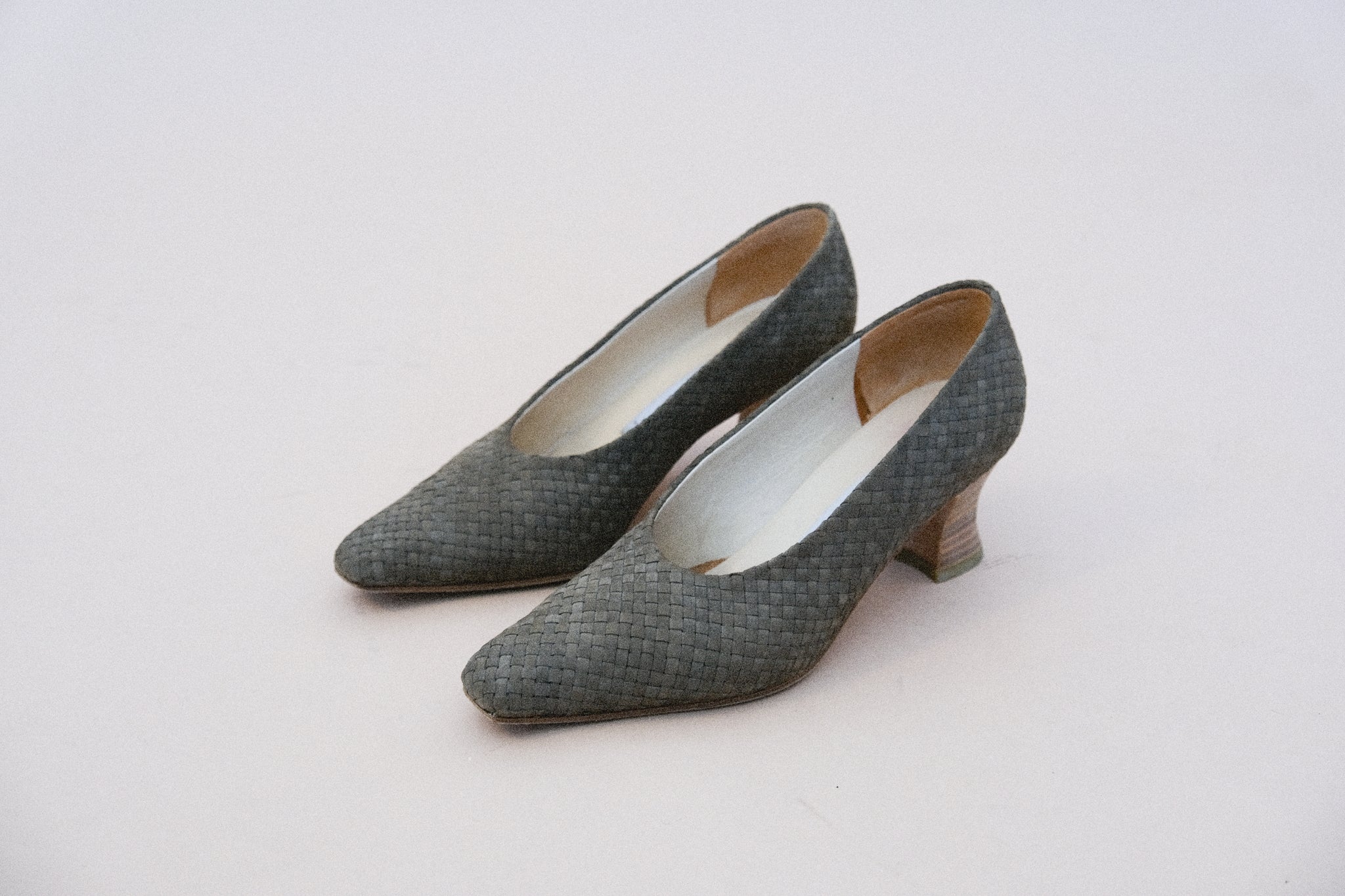 80s vintage ladies court shoes by Studio French heel black velvet 3UK 36UK  | eBay