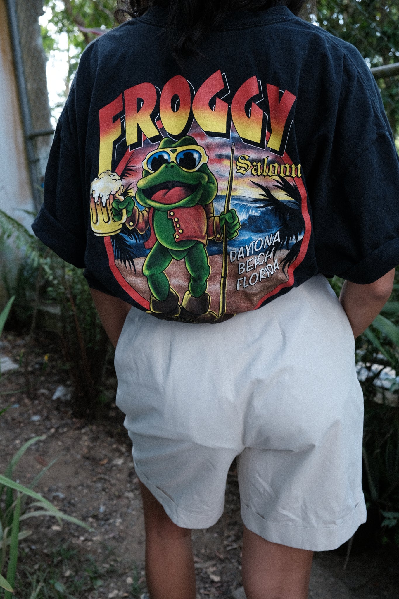 Froggy Saloon 05 Black Tshirt