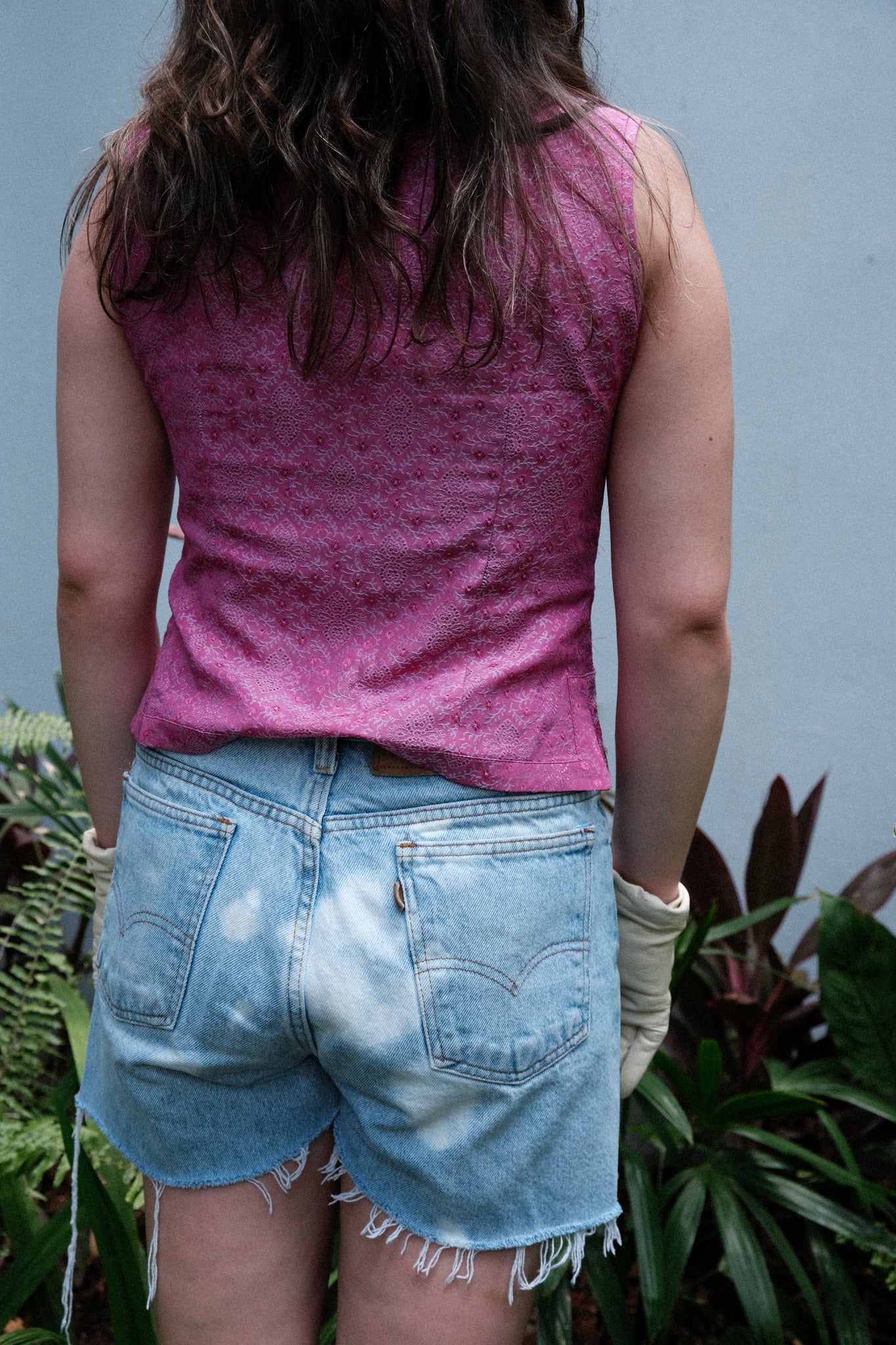 Sleeveless Pink Floral Top