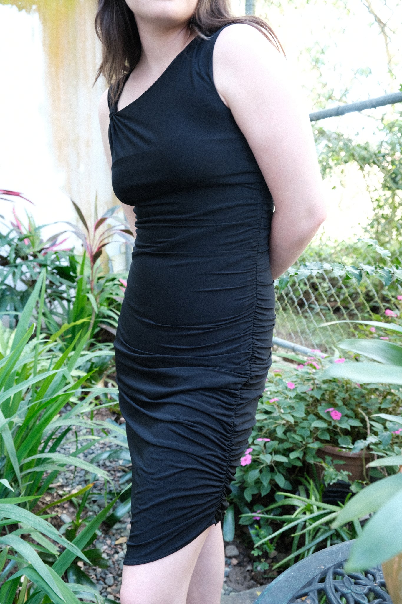 BCBG NWT Black Asymmetric Dress