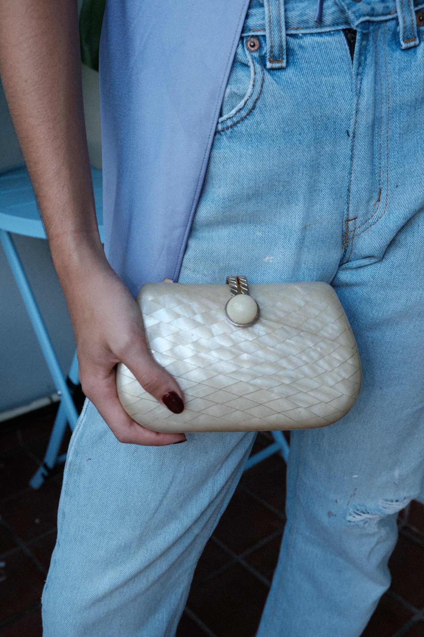 Vintage Mother of Pearl Clutch